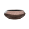 Baq Metallic Silver Leaf Bowl Ufo Matt Coffee