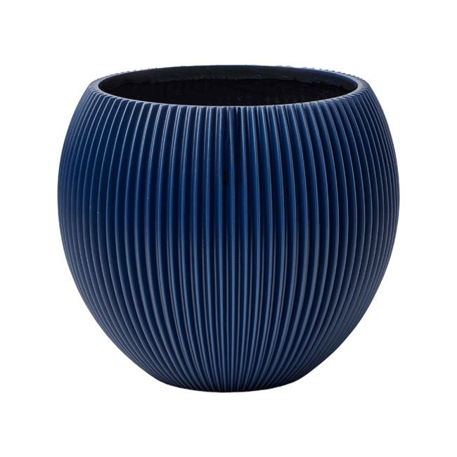 Capi Nature Groove Vaas Bol Intens Zwart | Snelle levering ...