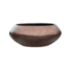 Baq Metallic Silver Leaf Bowl Ufo Matt Copper