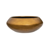 Baq Metallic Silver Leaf Bowl Ufo Matt Copper