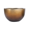Baq Metallic Silver Leaf Bowl matt coffee