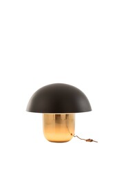 J-Line lamp Paddenstoel - ijzer - zwart/goud - large