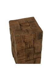 J-Line sokkel - hout - naturel - small