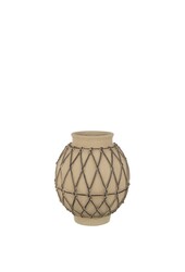 J-Line bloempot Berber - cement - beige - medium