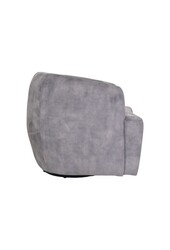 Draaifauteuil - Dolfijngrijs/zwart - Adore 180 - Fluweel/metaal