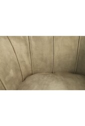 Fauteuil Chester - 72x71x80 - Wit/Zwart - Adore 01