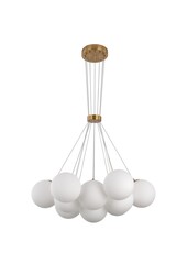 Hanglamp Jenna White Gold 13-Licht