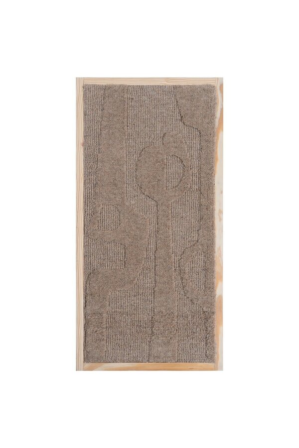 Wanddecoratie Devin Beige – Wool Hanging 40 x 80 cm