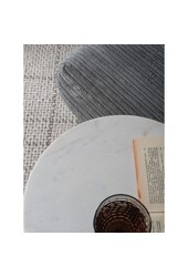 Laptoptafel Mitch Marmer Rond - Wit/Goud