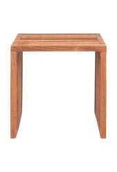 Pego Bijzettafel - Bijzettafel in teakhout, natuur, 40x40x40 cm
