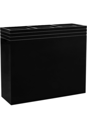 Baq Line-Up Rectangle Matt Black (met inzetbak)