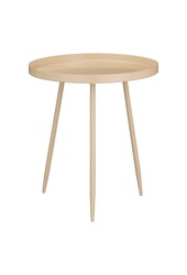 Flores Bijzettafel - H44 x Ø40 cm - Metaal - Beige