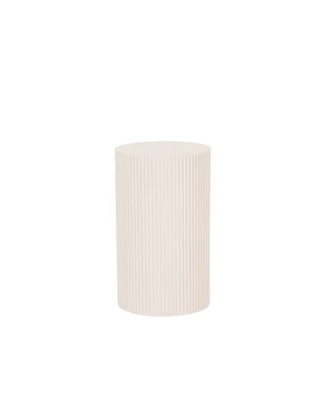 Bijzettafel / pilaarcilinder - MDF - zand - 30x54cm