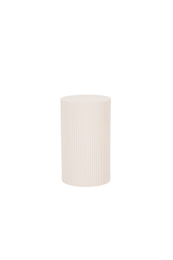 Bijzettafel / pilaarcilinder - MDF - zand - 30x54cm