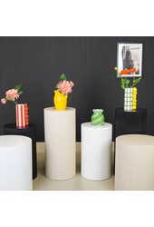 Bijzettafel / pilaarcilinder - MDF - zand - 30x54cm