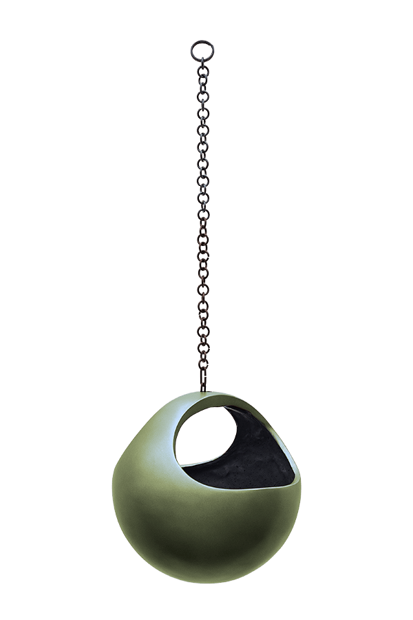 Baq Gradient Hanging Basket Matt Forest Green