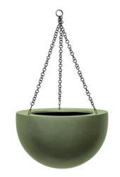 Baq Gradient Hanging Bowl Matt Forest Green