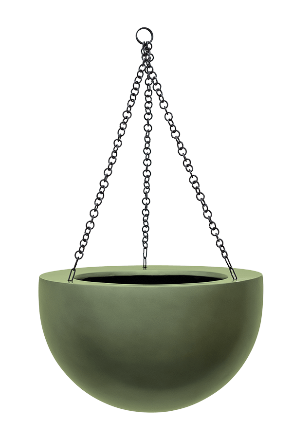 Baq Gradient Hanging Bowl Matt Forest Green