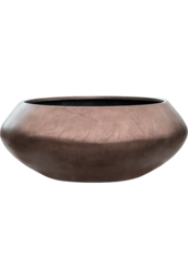 Baq Metallic Silver Leaf Bowl Ufo Matt Coffee - sale