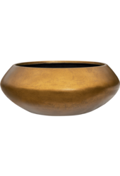 Baq Metallic Silver Leaf Bowl Ufo Matt Coffee - sale