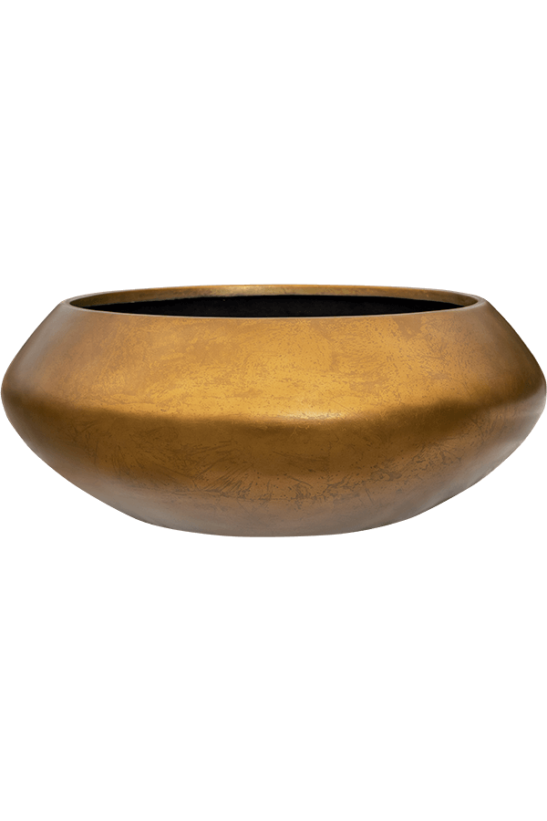 Baq Metallic Silver Leaf Bowl Ufo Matt Coffee - sale