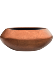Baq Metallic Silver Leaf Bowl Ufo Matt Coffee - sale