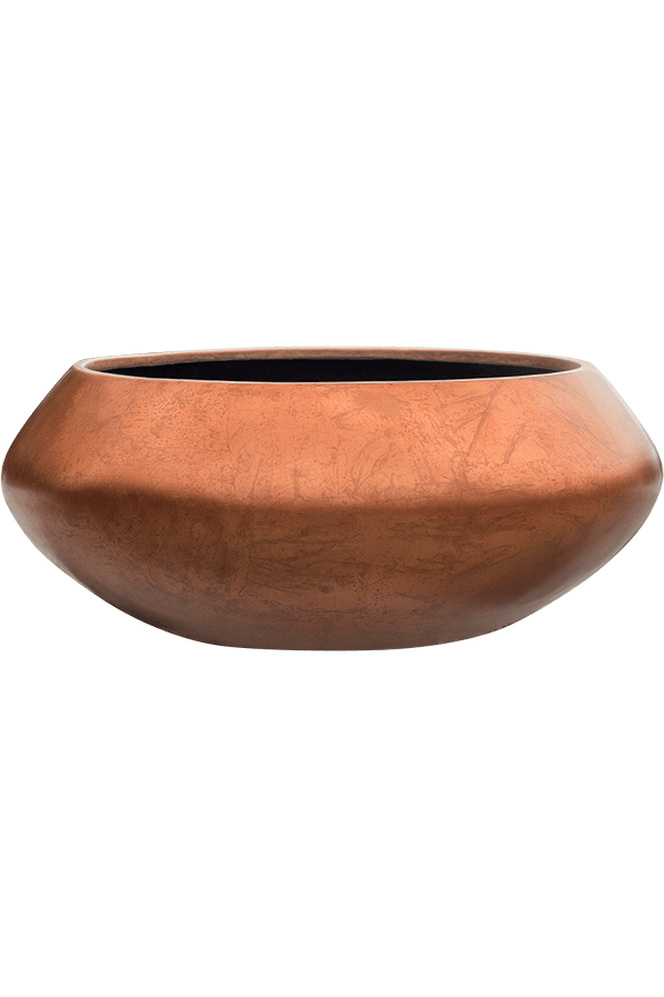 Baq Metallic Silver Leaf Bowl Ufo Matt Coffee - sale
