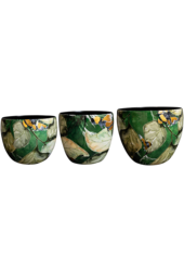 Designed By Lammie Pot Rose Rouge (set van 3)