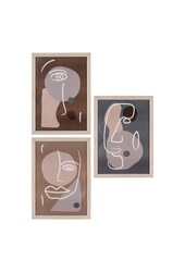 Madison Frameset - Frameset, naturel, set van 3