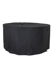 Luxury Cover - Luxe hoes voor ronde tafel 180 cm met 4 stoelen, 210g/m2 600D polyester PU gecoat, waterafstotend, zwart