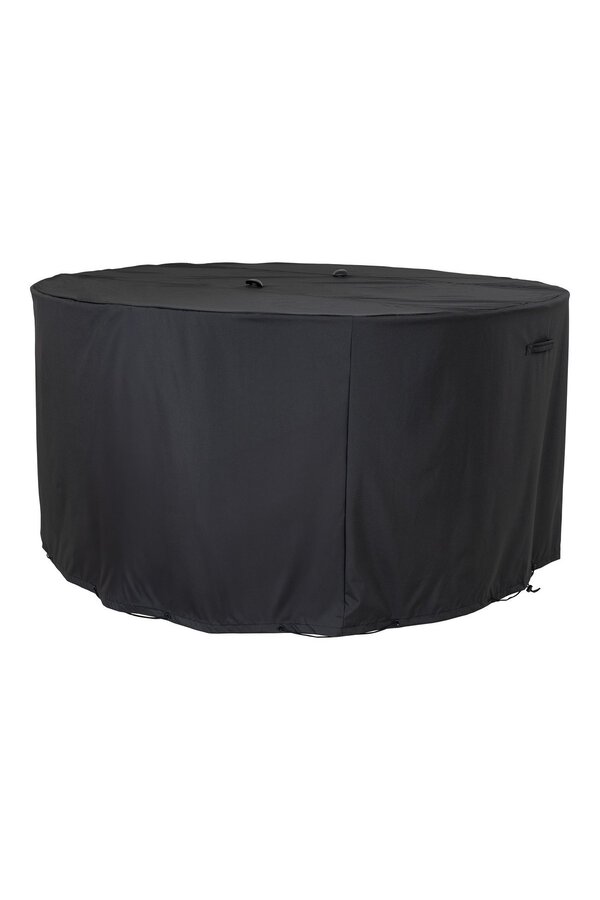 Luxury Cover - Luxe hoes voor ronde tafel 180 cm met 4 stoelen, 210g/m2 600D polyester PU gecoat, waterafstotend, zwart