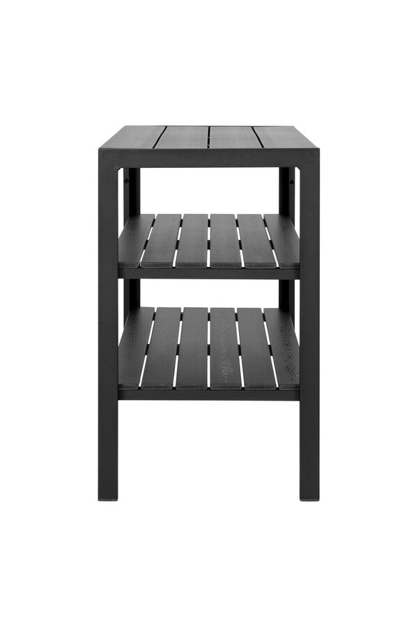 Taormina Theewagen - Theewagen, aluminium/niet-hout, zwart, 3 planken