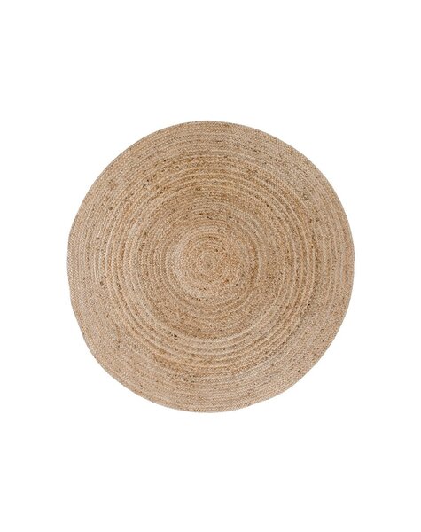 Bombay Vloerkleed - Gevlochten jute, naturel - Ø90 cm