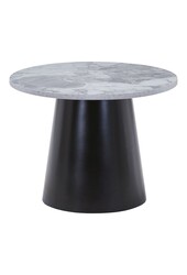 Brito salontafel - Grijs/zwart, melamine/staal/mdf, 60x60x45 cm