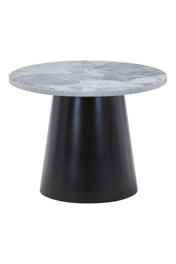 Brito salontafel - Grijs/zwart, melamine/staal/mdf, 60x60x45 cm
