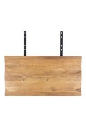 Verlengplaten voor Toulon Tafel - Wave Edge - Naturel, Eiken/Staal, 95x50x4 cm - Set van 2