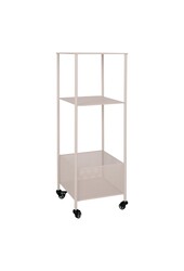 Torres Metalen Kar - Staal, Grijs, 3 planken, 35x35x100 cm