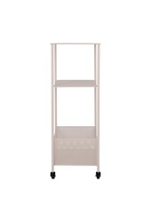Torres Metalen Kar - Staal, Grijs, 3 planken, 35x35x100 cm