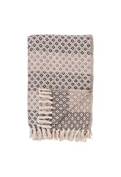 Alanya Plaid - Plaid, bruin/beige/wit, Katoen, Polyester, 130x180 cm