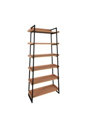 Sakai Boekenkast - As, Staal/Hout, 80x35x185 cm