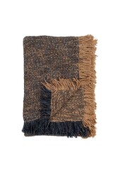 Ely Plaid - Plaid, blauw/geel, Katoen, Polyester, 130x170 cm