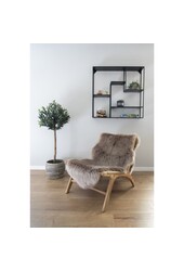 Lamsleer Kunstmatig - Polyester, Lichtbruin - 60x180 cm