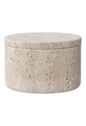 Voorraadpot - Naturel, Travertijn, Ø10x6,5cm
