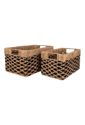 Salar Manden - Zwart/Natuurlijk, Zeegras - Set van 2