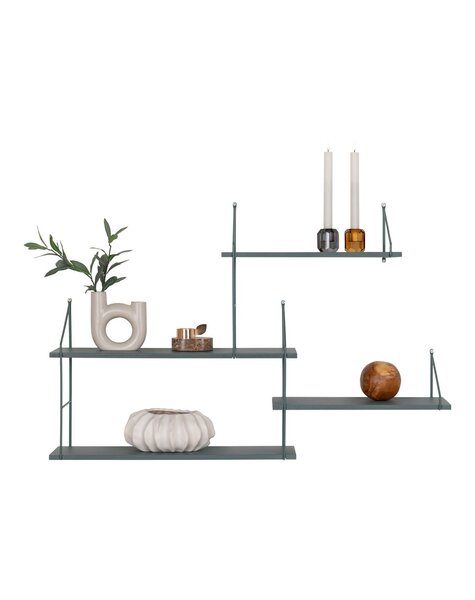 Harlem Plank - Groen, Staal/Paulownia, 99x17,5x62 cm