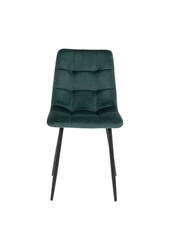 Middelfart Eetkamerstoel - Polyester Fluweel, Staal, Donkergroen - Set van 2