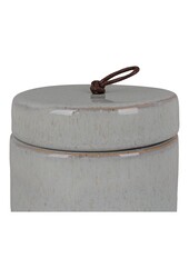 Pot - Grijs, Steengoed, Ø10,5x10cm