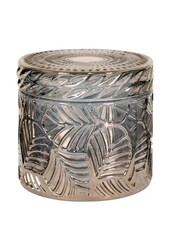 Potten - Gerookt, Glas, Ø9x8,5 cm - Set van 2