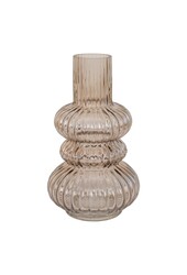 Vaas - Gerookt, mondgeblazen glas, Ø15x25 cm