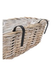 Stenen plantenbakken - Kubu, Kubu rotan, 60x20x23 cm